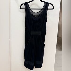 BCBGMaxAzria Black Sleeveless Mini Dress